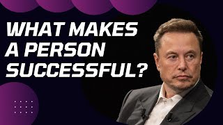 What makes a person successful?