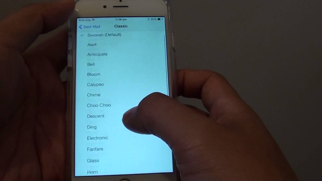IPhone 6 How To Change Sent Email Swoosh Sound YouTube