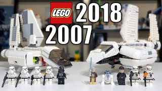 LEGO Star Wars IMPERIAL LANDING CRAFT Comparison! (7659 vs 75221 | 2007 vs 2018)