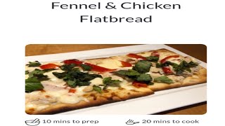 Fennel bread and chicken meal 358 calories Healthy meals less than 500 calories