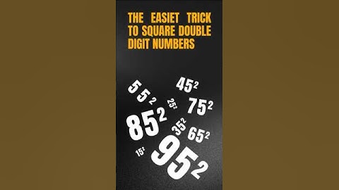 How to Square Numbers Ending in 5 in Seconds!
