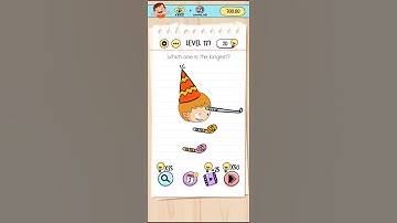 level 127 brain test walkthrough|which one is the longest.