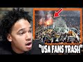 American Athlete First Time Reacting To Basketball Fans And Atmosphere USA vs EUROPE...