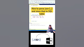How to store Json data as rows and columns inside SQL table #sql #sqlqueries #shorts #coding #json