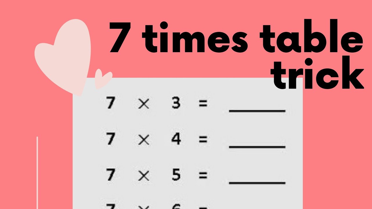 7-times-table-trick-7-times-table-easy-way-to-learn-how-to-learn