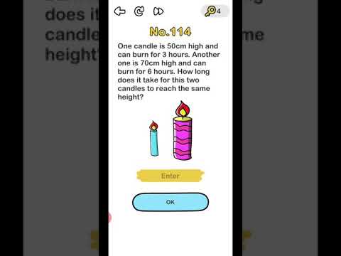 Brain Out Level 114 - Candle height