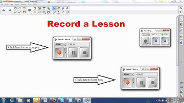 How to use the SMART Recorder tool