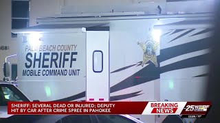 Two people and suspect dead, deputy hospitalized in Pahokee crime spree