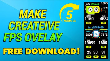 MSI Afterburner On-screen Display 2024 (RTSS Overlay) Custom FPS overlay