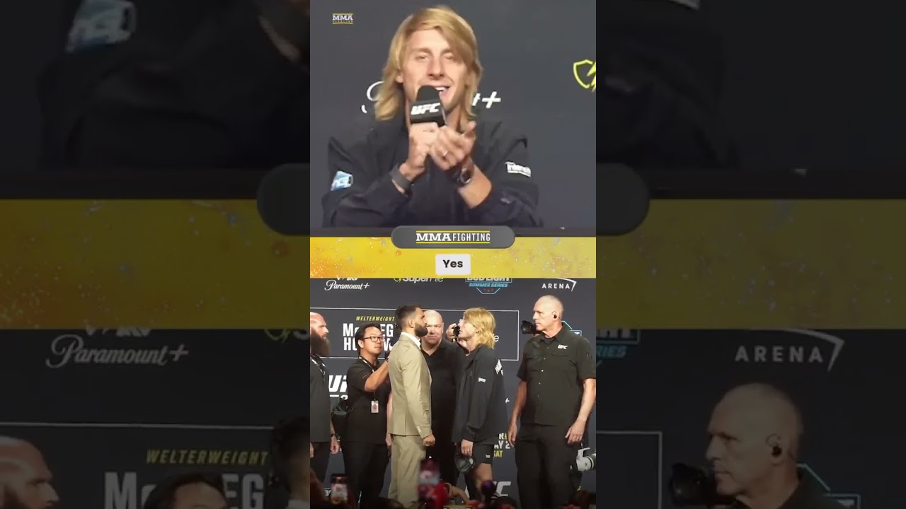 Paddy Pimblett was LOVING the chants at the UFC 329 press conference | MMA Fighting