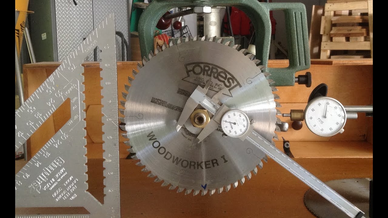 Radial Arm Saw Alignment Calibration