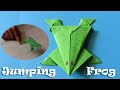 Origami  jumping frog  how to make a paper frog that jumps high and far  paper frog jaganinfo