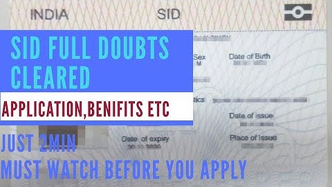 SID|SEAFARERS IDENTITY DOCUMENT|APPLICATION|USE ETC
