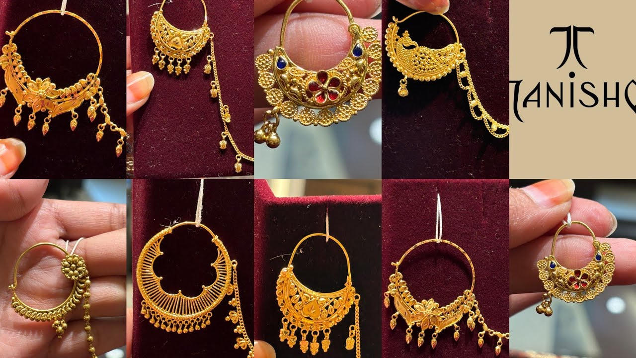 Tanishq Latest Light Weight Gold Nath Collection 💕 || Tanishq Latest Trendy Gold Nath Design 😱