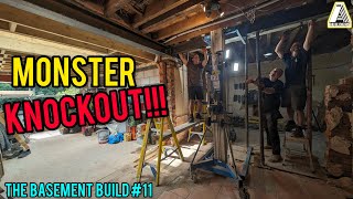 Experience the POWER of a Knock-Through DEMOLITION - The Basement Build #11