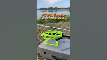 I like this sound！FW450L-V3 Smart 3D RC Helicopter Unboxing #helicopter #rcplane #unboxing #flywing