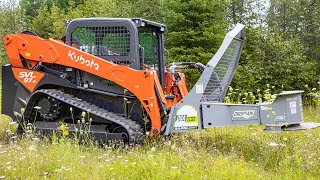 Kubota SVL972 With Baumalight DSA530 DropSaw In Action!