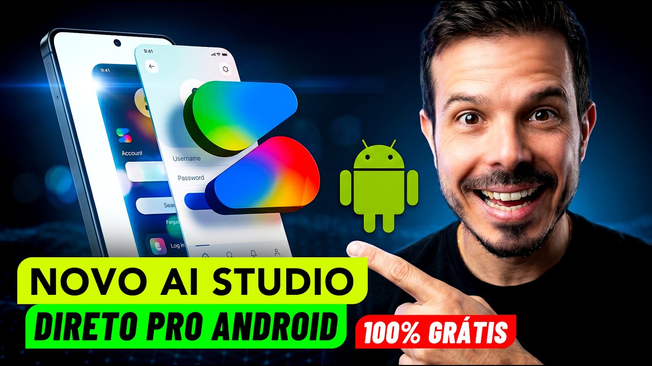 O AI Studio Ficou INSANO - Como Criar um Aplicativo Android 100% Grátis ...