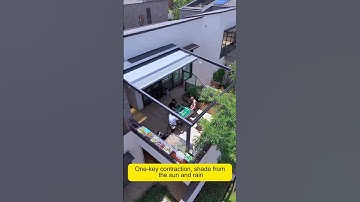 Folding canopy awning#awnings #fabricawning #cassetteawning #electricawning #retractableawning