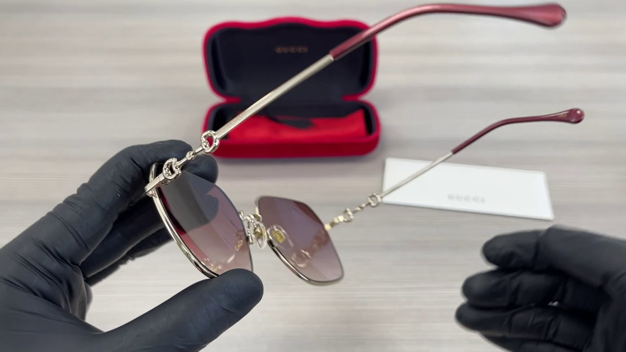 Gucci GG0882SA 005 GoldRed Gradient 