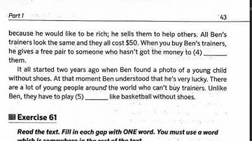 MULTILEVEL READING, PART 1, EXERCISE 60