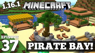 Minecraft Pirate Bay - Island Beach Build! #37 screenshot 1