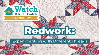 Watch And Learn - Red Work
