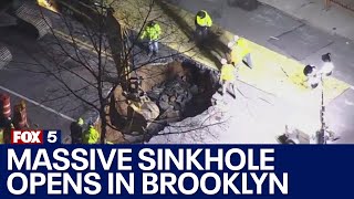 Massive sinkhole opens in Brooklyn