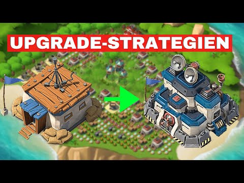 Boom Beach⚓ Gebäude-Upgrade Strategie - Offensiv + Defensiv - Anfänger Tipps (Deutsch/German) | Bane