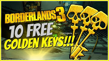 10 GOLDEN KEYS!!! - Borderlands 3 Shift Codes (2019)