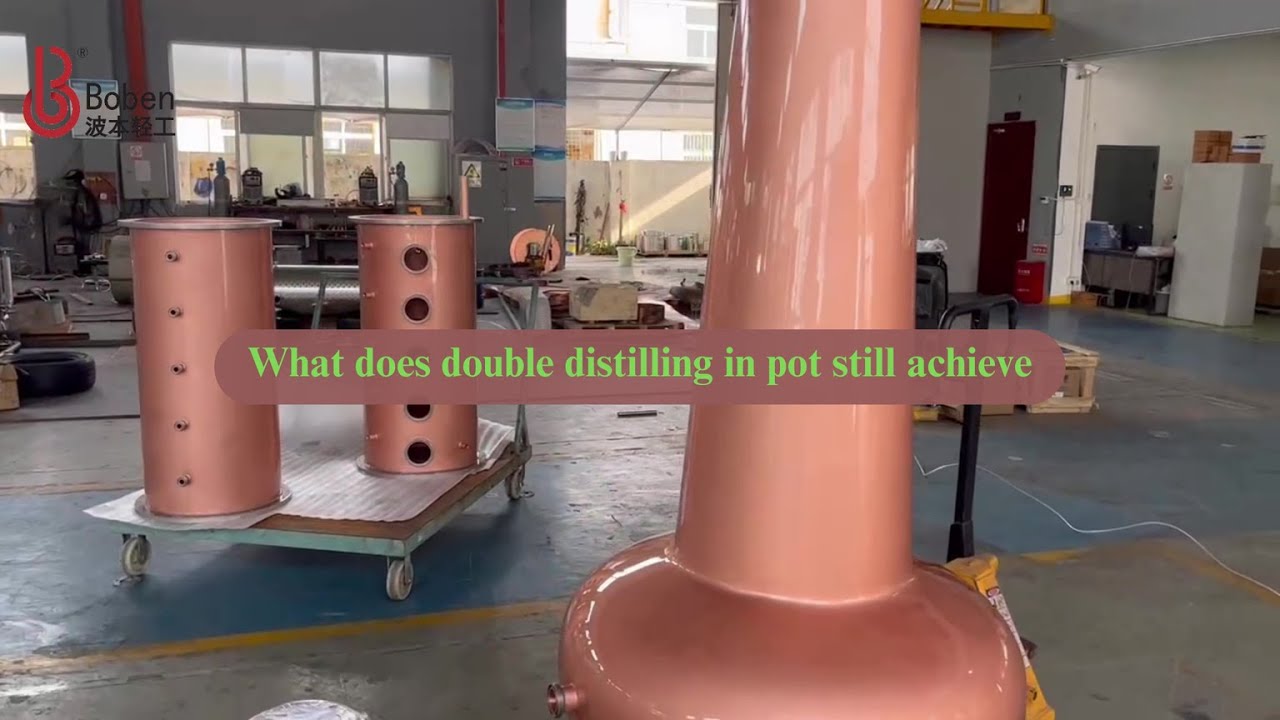 What does double distilling in pot still achieve#distilleries # ...