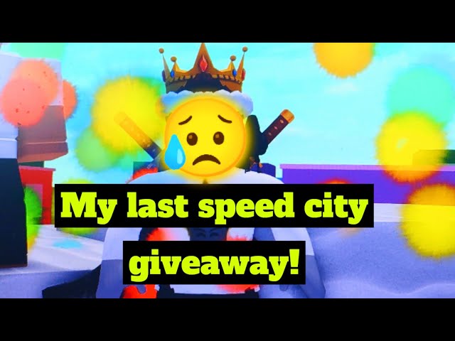 WANNA SEE ANOTHER SPEED CITY GIVEAWAY? (Roblox) 