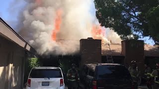 Fire burns through northeast Fresno apartments