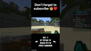 Day - 7 of trying to become HT3 in every gamemode ⚔️♥️ axe 1v1 clip #viral #minecraft #viralshort