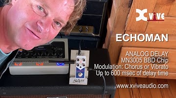 Xvive V21 ECHOMAN ANALOG DELAY DEMO by Thomas Blug
