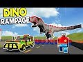 DINOSAUR DISASTER IN LEGO CITY! - Brick Rigs Roleplay Gamplay - Lego Dino Movie