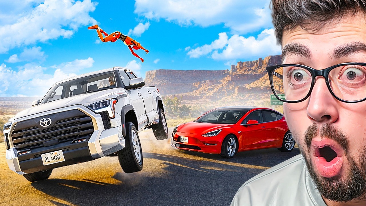 ACCIDENTES DE COCHES REALISTAS EN CRUCES 😱 | BeamNG Drive