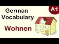 German Vocabulary | Wohnen | Learn German in Urdu/Hindi | Level A1
