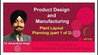 Lecture 28. Plant Layout Planning (Part 1 of 2), Dr. Amandeep Singh