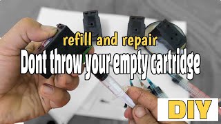 how to refill and repair empty cartridges