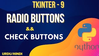 CheckButton & RadioButtons in tkinter Urdu/Hindi || Jawad Aslam