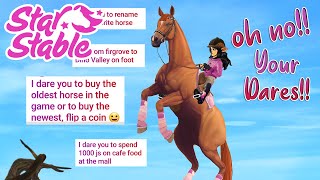 Star Stable Doing Your DARES - Buying The OLDEST HORSE! **Gone Wrong??