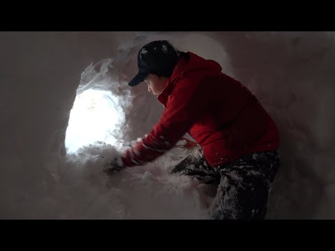 설동 <strong>비박</strong> 백패킹 (2021) - Snow Hole Bivouac