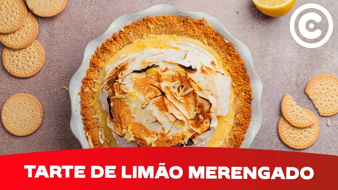 Receita Fácil e Saborosa de Tarte de Limão Merengada