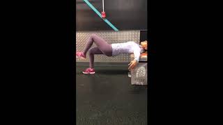 Shoulder elevated Glute march