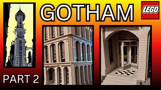 BUILDING GOTHAM CITY IN LEGO - The Old Wayne Tower - Part 2