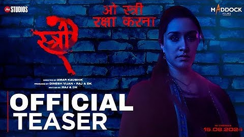 Stree 2 Official Teaser | Stree 2 Teaser | Shraddha Kapoor | Rajkummar Rao