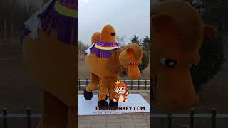 2 Person Camel BiggyMonkey Mascot Costume Suit Carnival Advertising Cosplay