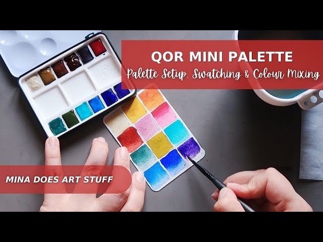 QoR Watercolor Set Merchandiser Setup 1A - Expansion Setup