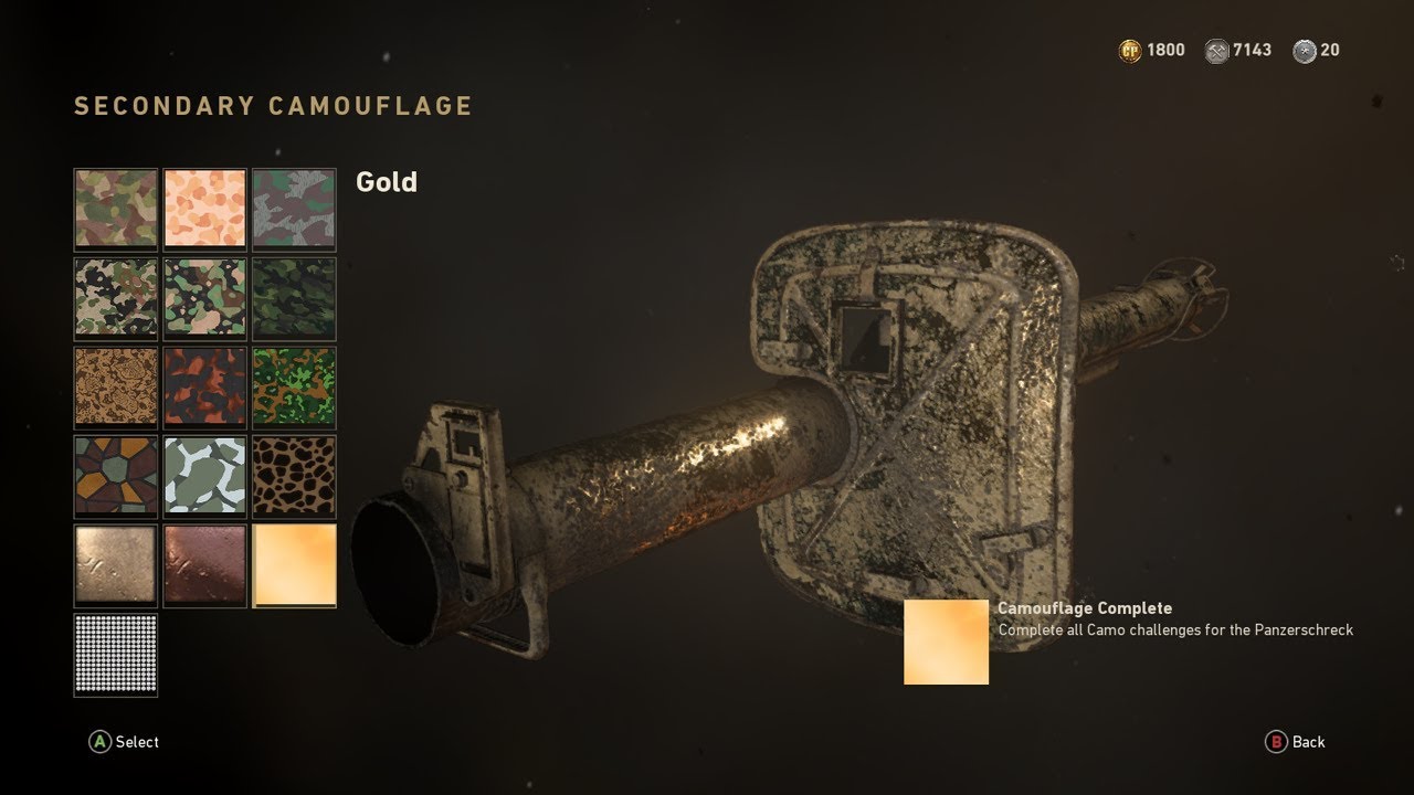 Panzerschreck GOLD CAMO | Call of Duty: WWII